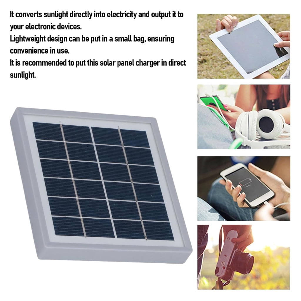 YIGSECU Pack Of 2 Foldable Solar Charging Panel 5W USB Output for Outdoor Activity