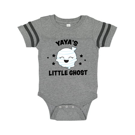 

Inktastic Cute Yaya s Little Ghost with Stars Gift Baby Girl Bodysuit