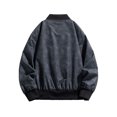 thumbnail image 2 of Wyzesi Plus Size Winter Coats for Men Size 2024 Spring and Autumn New Jacket Men's Baseball Jacket Men's Colorful Suede Flight Jacket Christmas Sweater for Men, 2 of 8