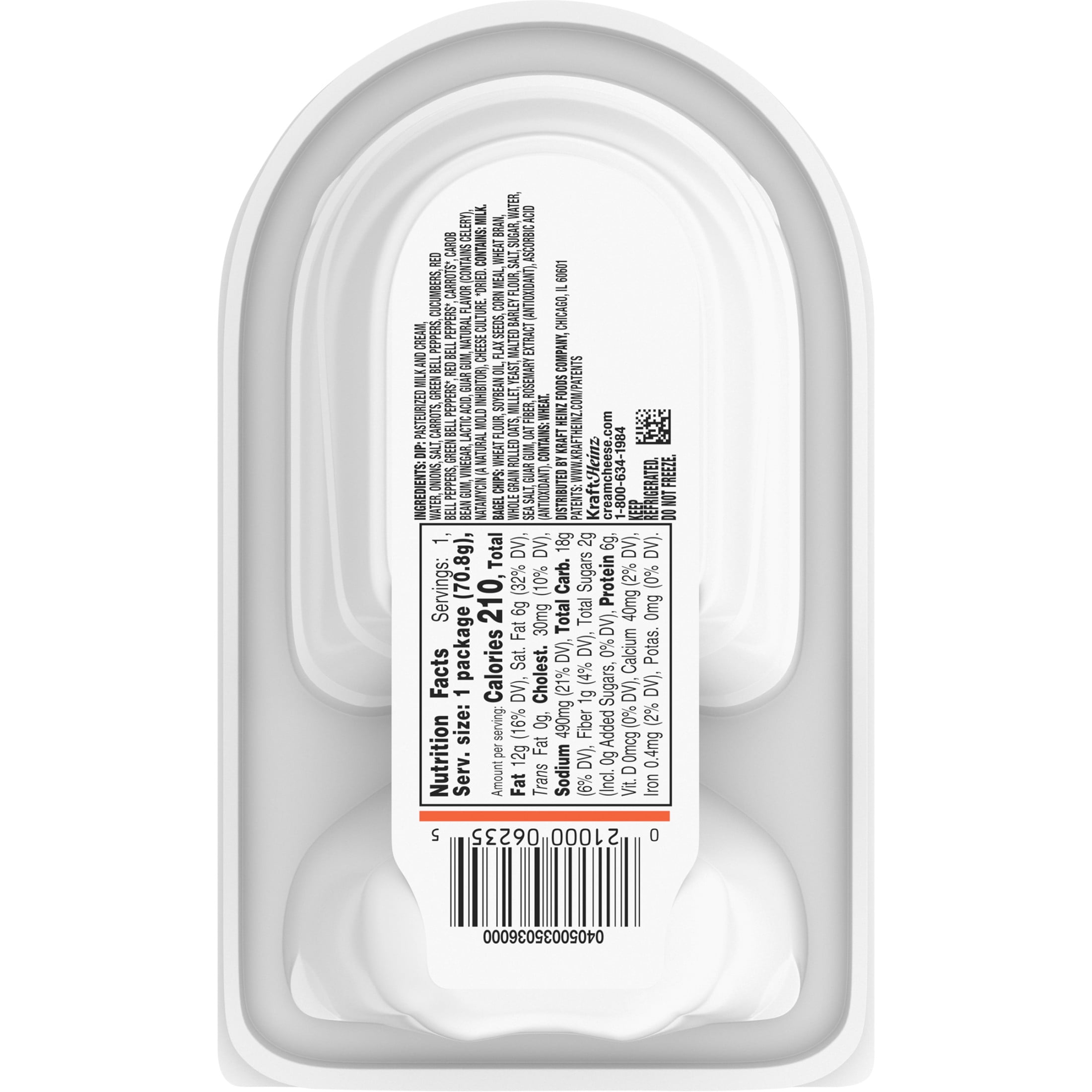Philadelphia Multigrain Bagel Chips & Cream Cheese Dip, 1 Tray, for On-the-Go Snacking, Strawberry, No Artificial Flavors, Made with Real Fruit, 2.5 oz
