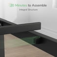 thumbnail image 3 of Bed Frame Full No Box Spring Needed,Heavy Duty Metal Platform Bed Frame with Storage Space, 3 of 9