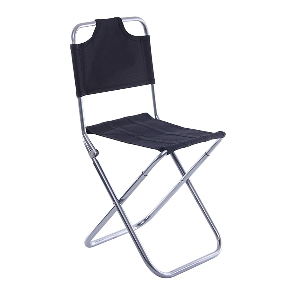 Outdoor Foldable Chair Fishing Folding Stool Aluminum Alloy Back-Rest Chair