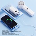 thumbnail image 4 of Small Air Conditioner Fan, Portable Handheld Fan 3 Speed Wind Foldable  for Outdoor for Home White,Grayish Blue,Coffee, 4 of 8