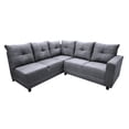 thumbnail image 1 of Sala Esquinera El Bazar Store Loki Gris plata 200x215 cm Tela Lino nacional Modular, 1 of 5