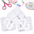 thumbnail image 3 of VBXOAE Acrylic Sewing Patchwork Ruler Set-3 Special-Shaped TemPlates for Quilting,5.51x5.51 Inch,Stable,with Ergonomic Grip,Perfect for Quilters & DIY Embroidery, 3 of 7