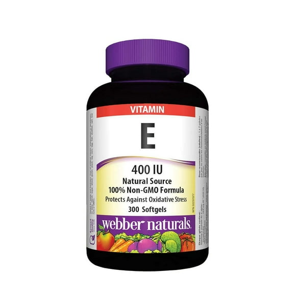 Webber Naturals Vitamine E 400 UI 300 Capsules Molles