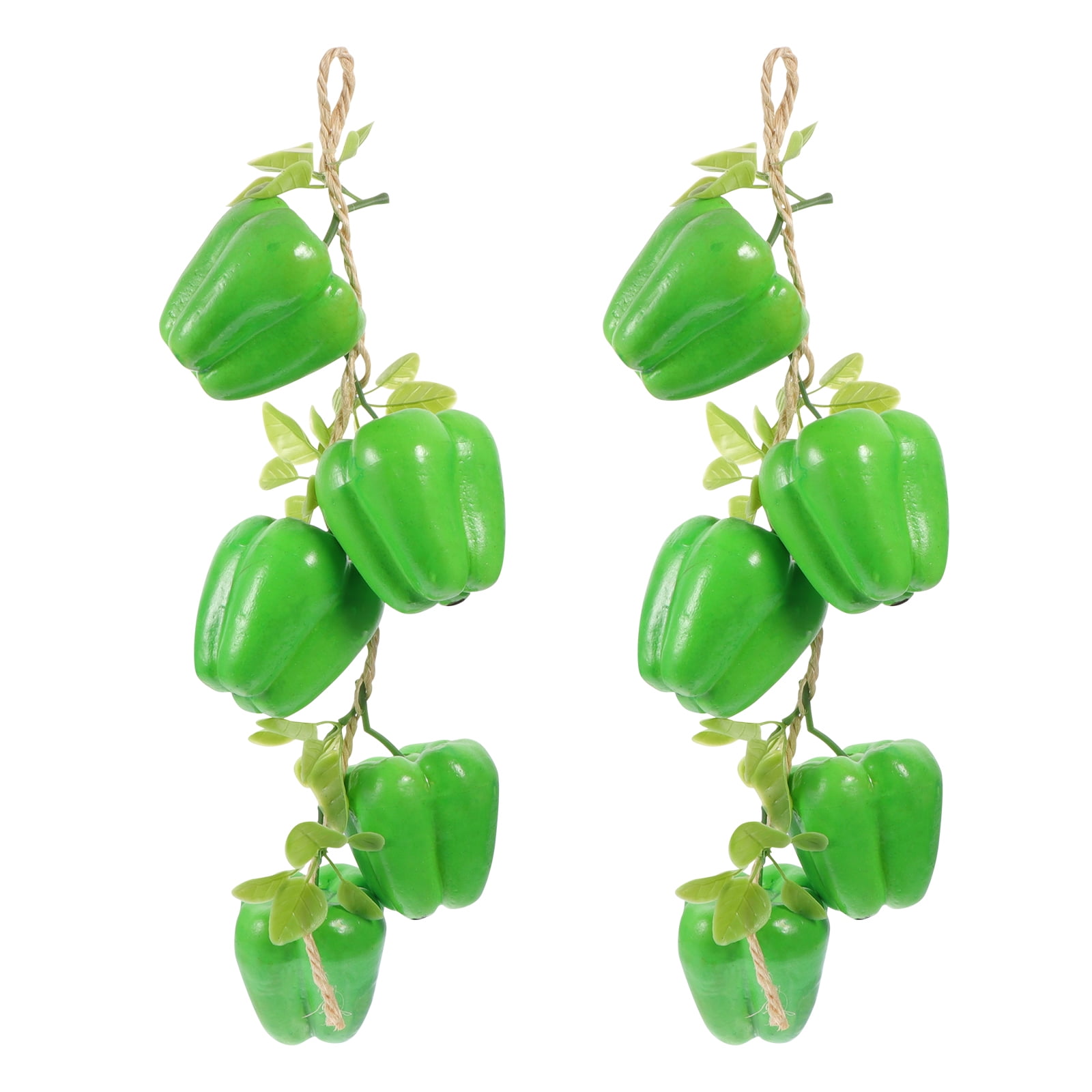2Pcs Imitation Pepper Models Vegetables Shooting Props Early Educational Plaything