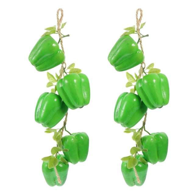 KAKOWELY 2 piezas de imitación de pimientos, verduras, accesorios de tiro, juguete educativo temprano