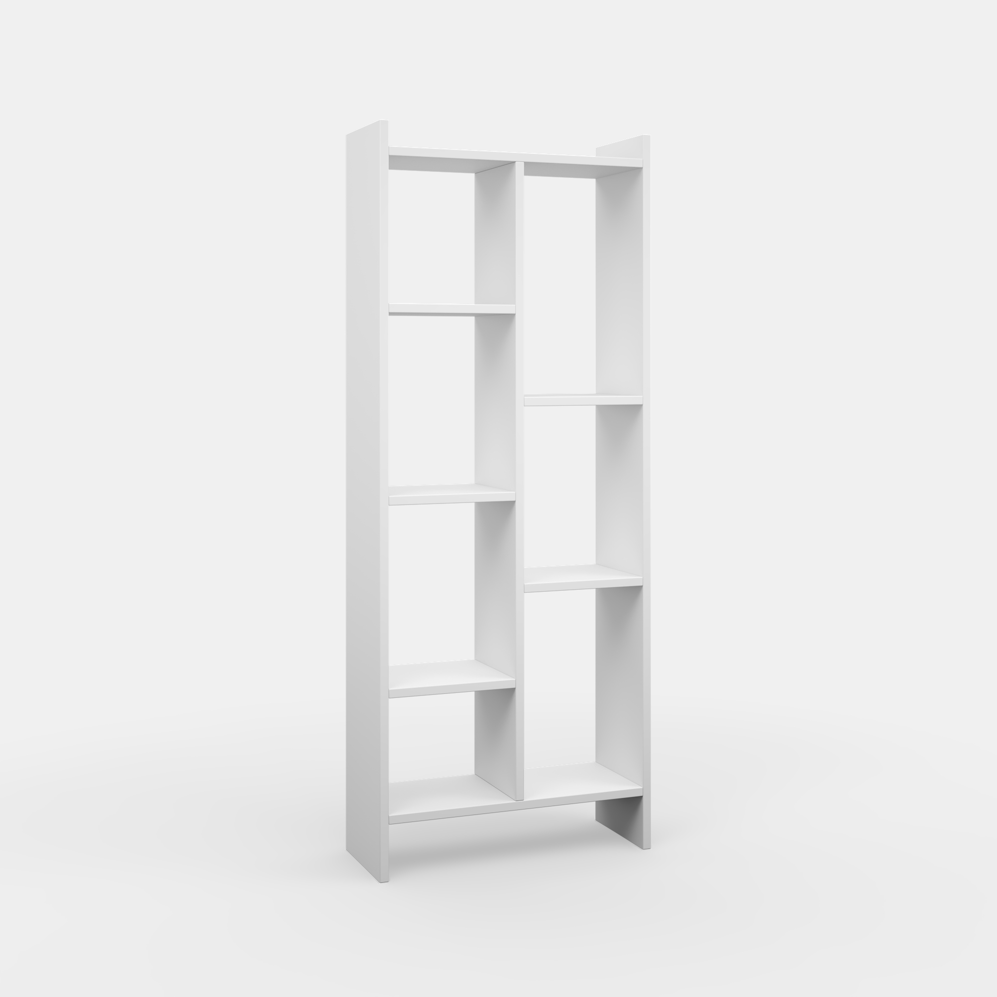 Ada Home Decor Eden 4 Tier Open Shelf Modern Bookcase, White