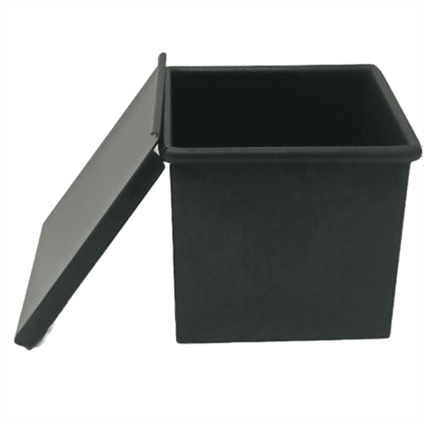 Qtmnekly Loaf Pan Flat Toast Box Non Stick Bread Toast Mold with Cover Lid Stainless Steel