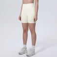 thumbnail image 5 of IWRICH High Waisted Biker Shorts for Women Tummy Control Lift Gym Workout Athletic Shorts Yoga Pants White XL, 5 of 9