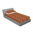 thumbnail image 2 of Ambesonne Colorful Fitted Sheet & Pillow Sham Set, Geometric Stripes, Twinxl, Multicolor, 2 of 2