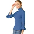 thumbnail image 1 of INSPIRE CHIC Women's Pullover Turtle Neck Slim Knit Sweater Top, 1 of 6