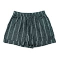 thumbnail image 1 of Bermuda George para Mujer Rayado con Elástico Negro Talla G, 1 of 4