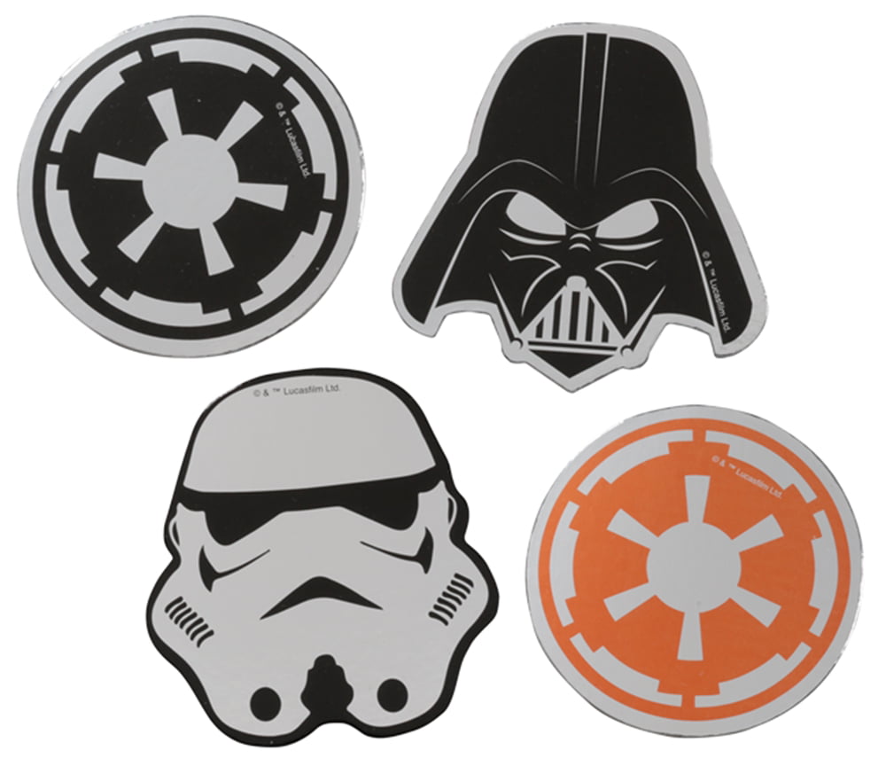 Star Wars Jumbo Confetti 24pcs Coaster Darth Vader & Stormtrooper ILVK-SW-DV 