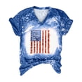 thumbnail image 4 of Midsumdr 4th of July T-Shirt Women American Flag Shirts Short Sleeve USA Independence Day Patriotic Tee Tops, 4 of 5