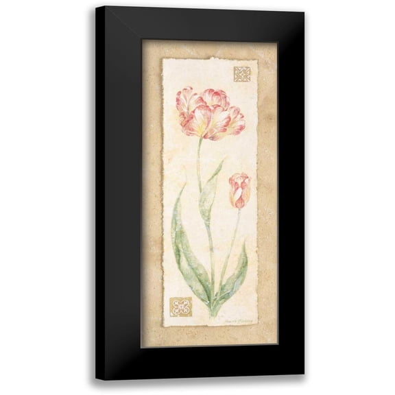Gladding, Pamela 8x14 Black Modern Framed Museum Art Print Titled - Tulip