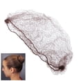 thumbnail image 2 of CUITING Hairnets  50pcs Hair Nets Invisible Elastic Mesh (Coffee), 2 of 7