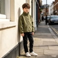 thumbnail image 5 of Boys Girls Sherpa Fleece Jacket Full-Zip Fuzzy Fleece Sweatshirt Kid Toddler Windproof Coat Soft Winter Jacket Thick Raincoat, 5 of 7