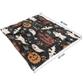 thumbnail image 3 of Autumn Halloween Scene Pattern Blanket,Comfortable Soft Lamb Wool Throw Blanket,All Season,Warm Lightweight Blankets for Sofa Bed Couch Living Room Chair,50"x60", 3 of 4