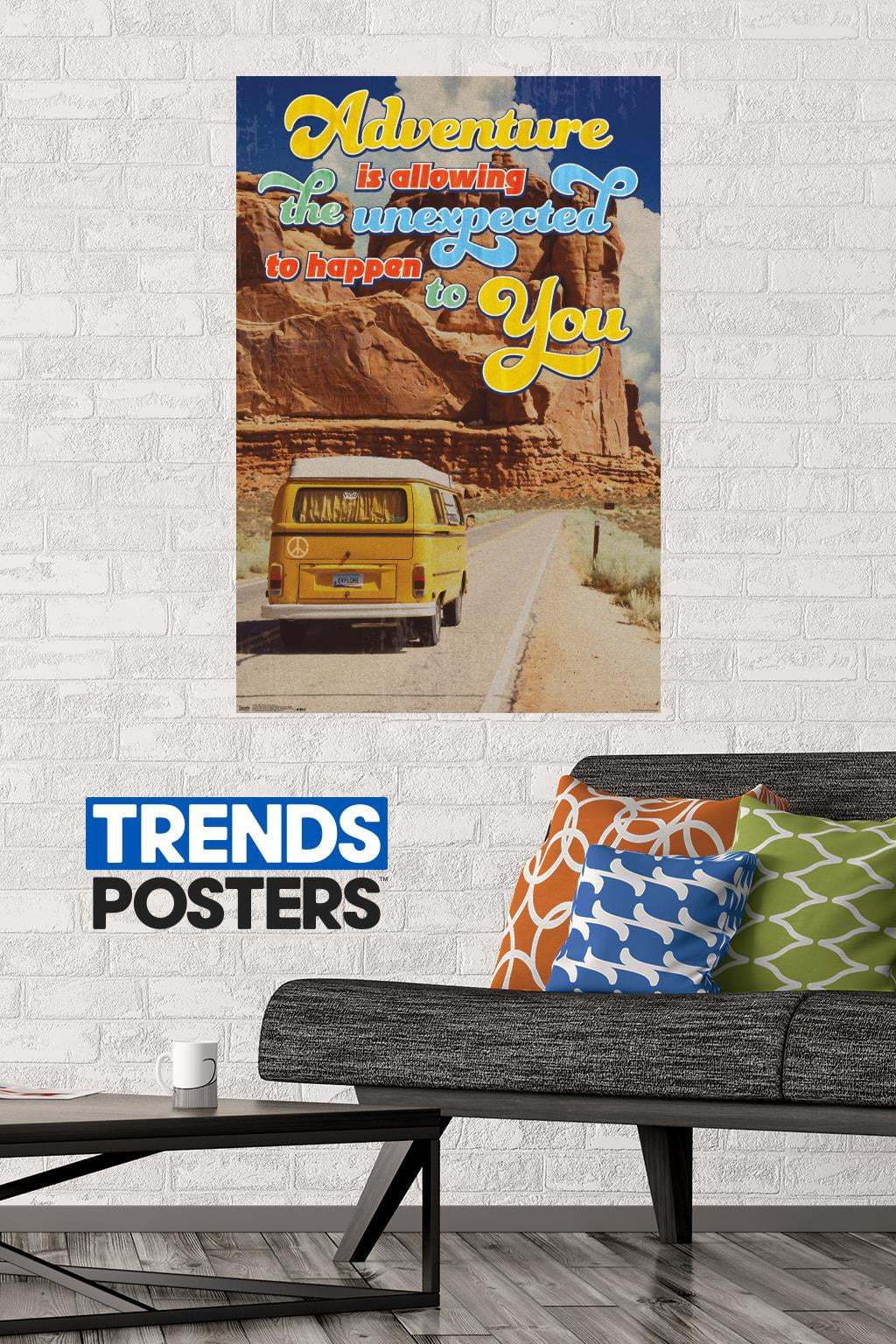 Old Van - Adventure Is Allowing The Unexpected Wall Poster, 22.375" x 34"