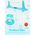 thumbnail image 5 of Joyfy Inflatable Pool Float Set Pool Volleyball Net & Basketball Hoops, Summer Pool Toys for Kids and Pool Game Adults, Volleyball Court (105”x28”x35”)|Basketball (27”x23”x27”),L-Blue, 5 of 9