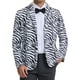 thumbnail image 1 of BLAZER DE FIESTA PARA HOMBRES INSPIRADO CHIC, CON ESTAMPADO DE ANIMALES, CHAQUETA LIGERA DE TRAJE, S BLANCO Y NEGRO, 1 of 5