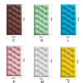 thumbnail image 2 of 3D Self-adhesive Leather Cladded Decor Wall Panel, Shockproof Peel and Stick Wall Sticker Wallpaper Soft Cushion for TV Walls, Children's Bedroom, Bed Headboards(60*30*1.8cm,Green), 2 of 5