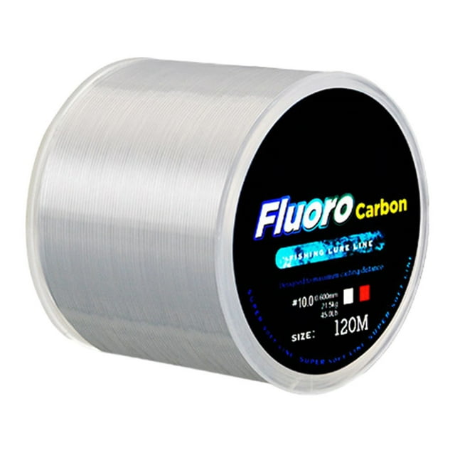 GLFILL Ligne de Pêche 4.13-34.32LB Ligne de Pêche Fluorocarbone Chef Blanc 1.5