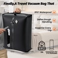 thumbnail image 6 of Lafati 2-Pack Vacuum Storage Bags  for Travel with USB Pump, 29L Each, IP67 Waterproof, Transparent Window, Portable Compression for Suitcase, Clothes & Comforters,., 6 of 8