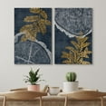thumbnail image 3 of IDEA4WALL Canvas Print Wall Art Set Vintage Fern And Wood Grain Elegance in Monochrome Digital Art Neutral Abstract Wall Decor Minimal Nordic Zen Artwork for Home Decor - 16"x24"x2 Panels, 3 of 5