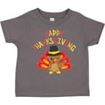 thumbnail image 3 of Inktastic Happy Thanksgiving Cute Turkey in Pilgrim Hat Boys or Girls Toddler T-Shirt, 3 of 5