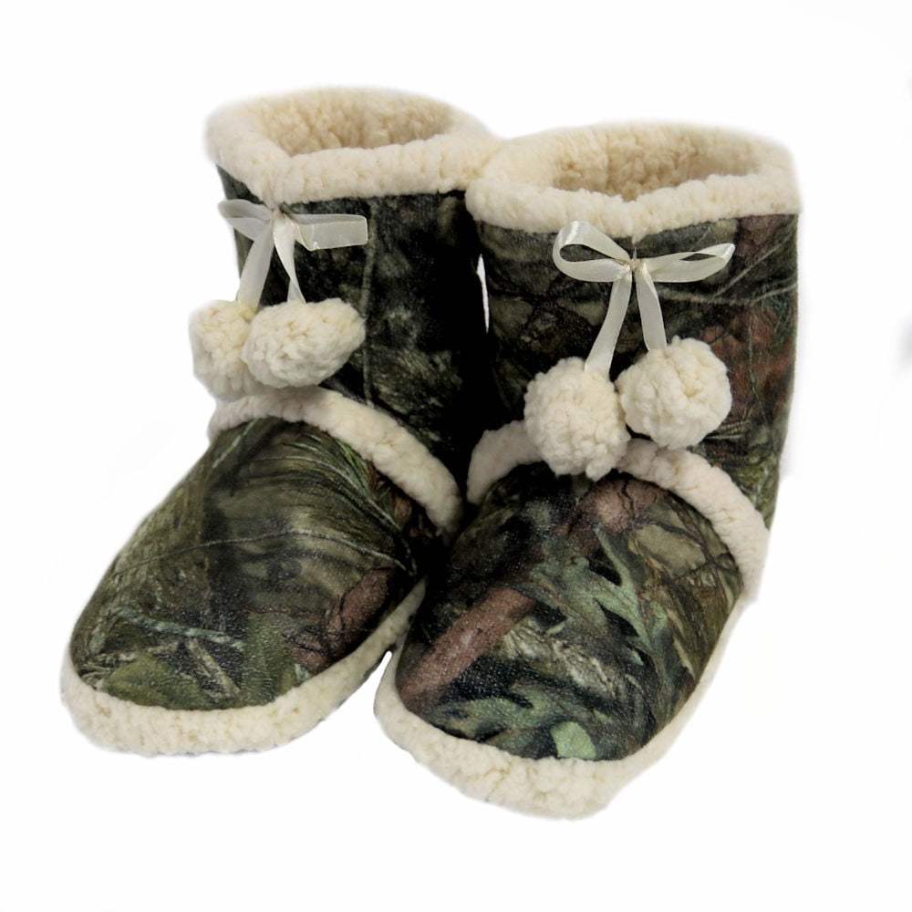 Mossy Oak Women's Booties Slippers in Camo - Small