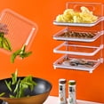 thumbnail image 2 of Naiovety Estante para platos, organizador de cocina montado en la pared, bandejas para platos, juego de 4 bandejas de organización para cocina Verde transparente, 2 of 6