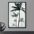 thumbnail image 2 of wall26 Framed Canvas Print Wall Art Palm Tree Group Silhouettes on Blue Grunge Background Floral Nature Illustrations Modern Art Rustic Dramatic for Living Room, Bedroom, Office - 16"x24" B, 2 of 5