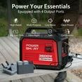 thumbnail image 2 of PowerSmart Portable Gas Powered Generator 3600W, CO Detect USB Output, Low Noise for Camping & Home, 2 of 7
