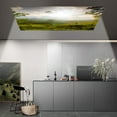 Shebeky Fluorescent Light Cover with 10 Exquisite Pattern Easy Installation Fluorescent