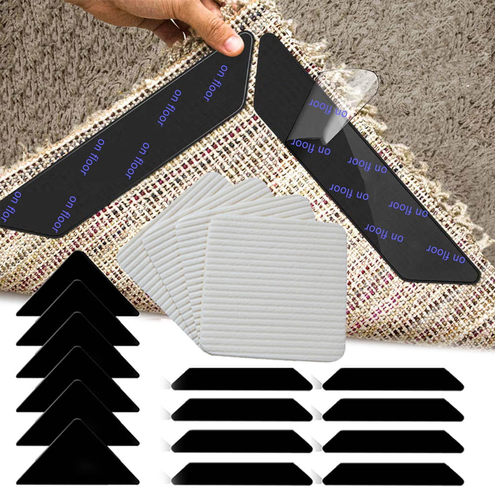 Double Sided Rug Tape Hardwood Floors Tile 2.5 Inch , 30 Area Rugs Carpet 