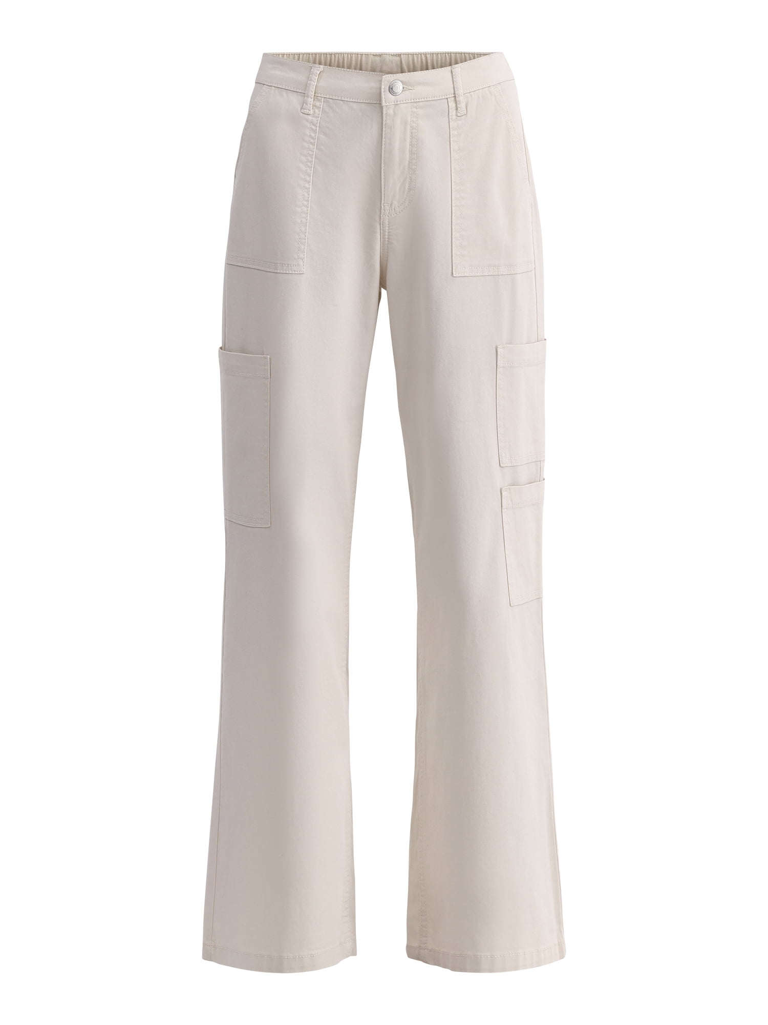 No Boundaries Wide Leg Cargo Pants, 31.5'' Inseam, Women's and Women's Plus