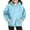 Light Blue, variant on BFHHYA Girls Fleece-Lined Hooded Sweatshirt Long Sleeve Pullover Athletic Hoodie with Kangaroo Pocket for School Daily Wear & Weekend Play (5-14Y)