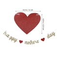 thumbnail image 2 of SILENRADAWN Mothers Day Party Supplies Bunting 12.5X4.3X0.08in Glitter Material Decoration Photo Prop 1 Set, 2 of 8