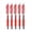 Red, variant on 4PC Black Retractable Gel Pens, With Fine Points 0.5mm for Smooth Writing, Back to School, Teacher Supplies, Journaling, Note-Taking, Doodling