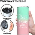 thumbnail image 2 of Mama Tumbler with Lid and Straw, Best Mom Ever，Mom Mama Water Tumbler Cup Mug Vacuum Insulated Tumbler,Mothers Day Birthday New Mom Mama Gifts For Women, 2 of 6