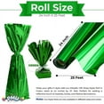 thumbnail image 5 of PMU (2) Gift Wrap Mylar Roll Metallic Green 2-sided, 24 Inches X 25 Ft Roll 1.4 Mil Highly Reflective Mylar Film, Great for Gifts, Birthdays, Christmas, Baskets, Arts & Crafts, 5 of 6