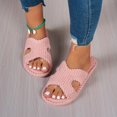thumbnail image 6 of IEMIEMIEM Womens Slippers Memory Foam House Bedroom Slippers Corduroy Slip On Soft Open Toe Slides House Slippers Shoes Comfy Trendy Gift for women Pink 7-7.5 Wide, 6 of 6