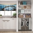 thumbnail image 3 of LALILO Kitchen Curtain Valance Color Vibrant Colorful Brush Rod Pocket Window Curtain 52"x 18" Set of 2, 3 of 7