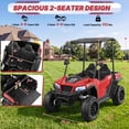 thumbnail image 4 of Wisairt 24V Kids Golf Cart, 4WD 2-Seater Electric Power Car Wheel for Big Kids, 4×200W Motors, Ages 3-8, Remote Control, Detachable Awning, Electric Dump Bed & Shovel, Red, 4 of 12
