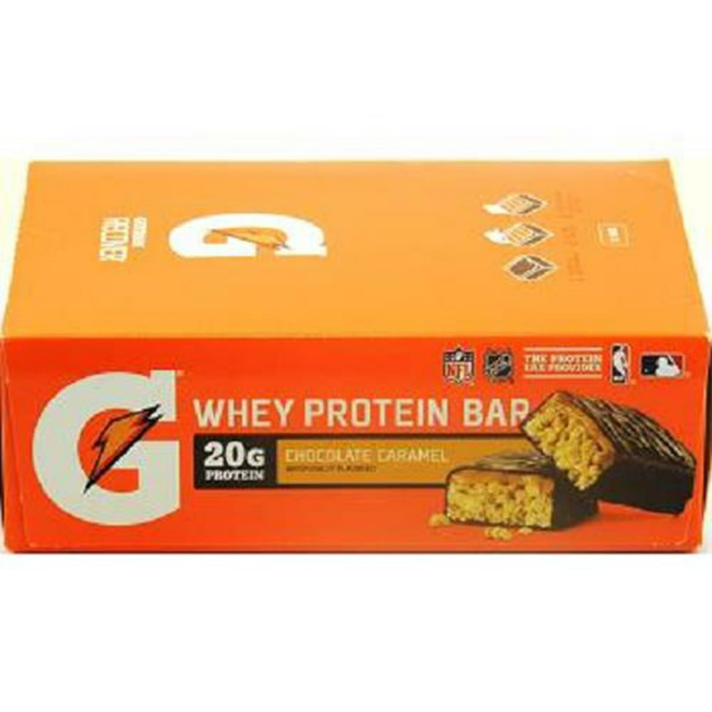 Gatorade Recover Whey Protein Bar Chocolate Caramel, 12 count Walmart
