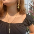 thumbnail image 2 of Cone Pendant Goldtone Neckace, 2 of 4