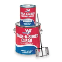 1 gal Anti-Slip Floor Coating, Gloss Finish, Gray, 100% Solid Base